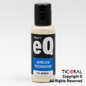 ACRIL.DECOR.EQ 214 MANTECA 50ML X 6 UNIDADES